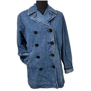 Ralph Lauren Co. Vintage Double Breasted Barn Jean Coat Size S